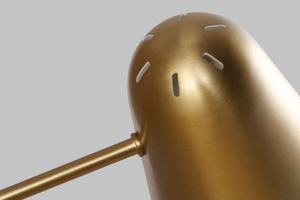 Simon Task Sconce Burnished Brass