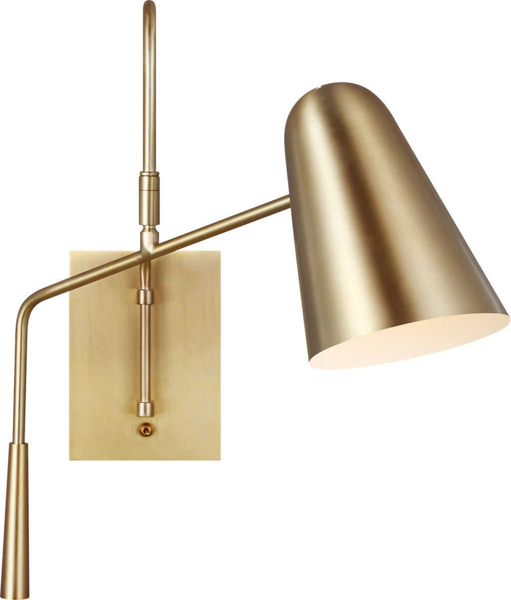 Simon Task Sconce Burnished Brass