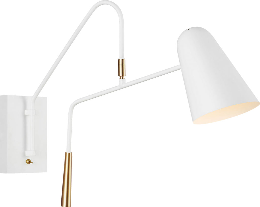 Simon Task Sconce Matte White