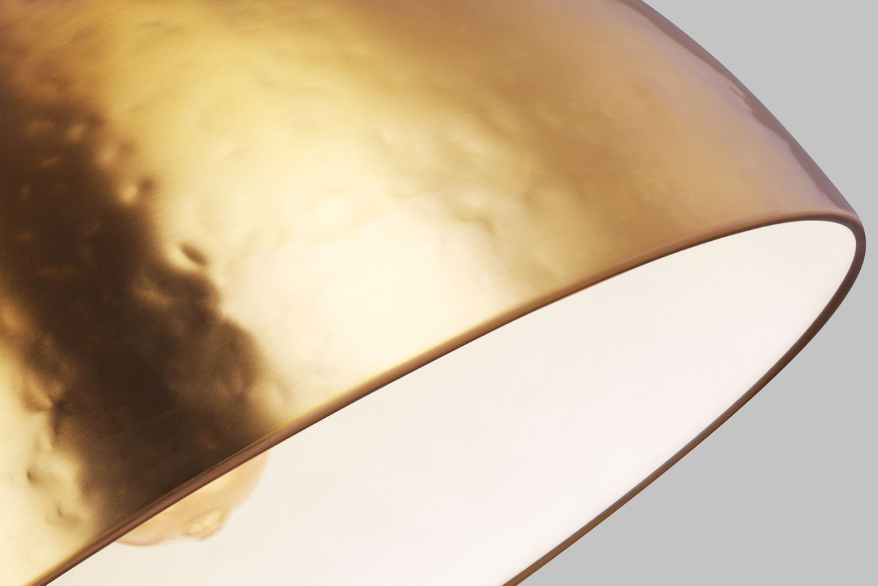 Whare Medium Pendant | Burnished Brass