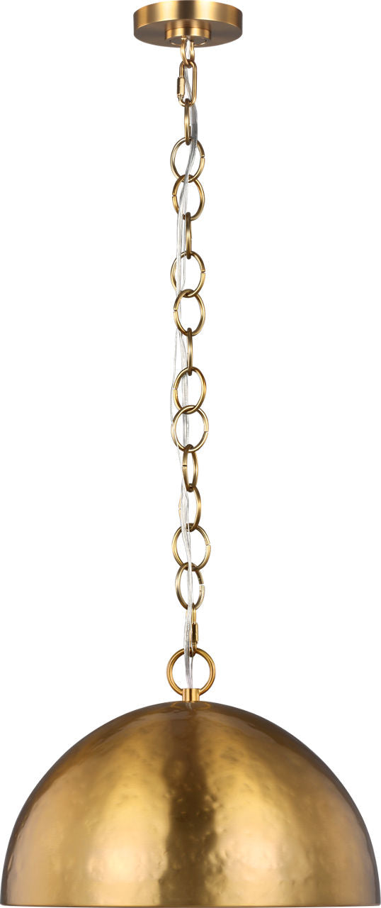 Whare Medium Pendant | Burnished Brass