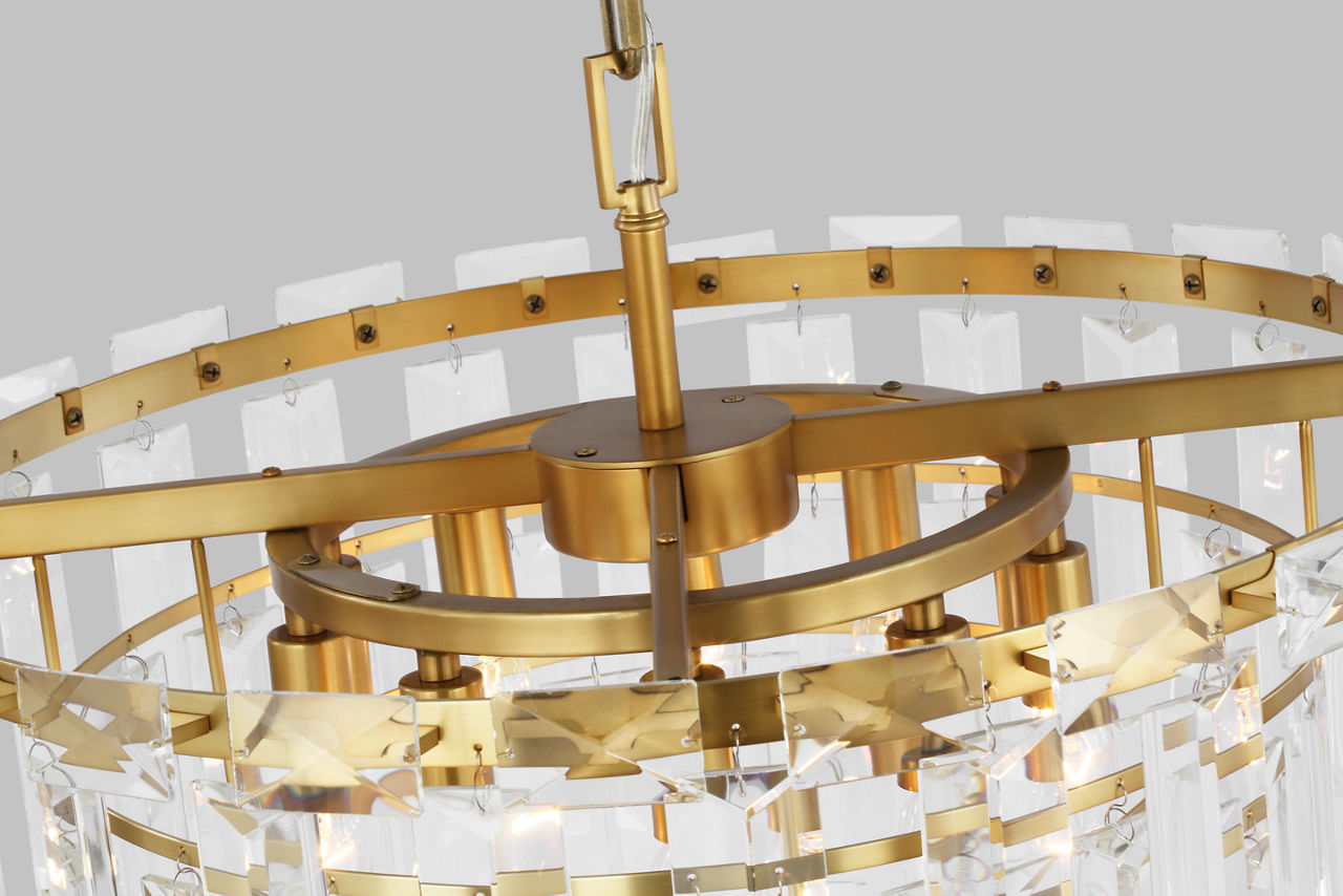 Arden Medium Chandelier | Burnished Brass
