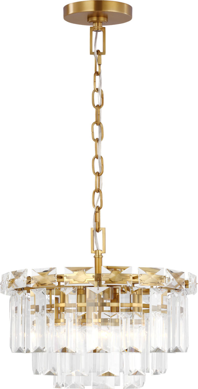 Arden Small Chandelier | Burnished Brass