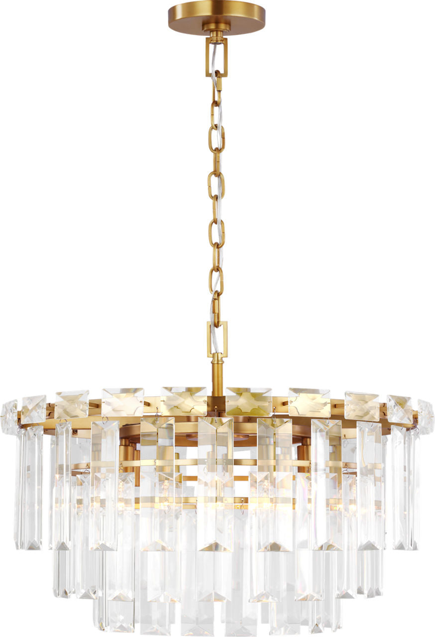 Arden Medium Chandelier | Burnished Brass