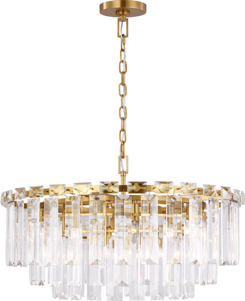 Arden Large Chandelier | Burnished Brass