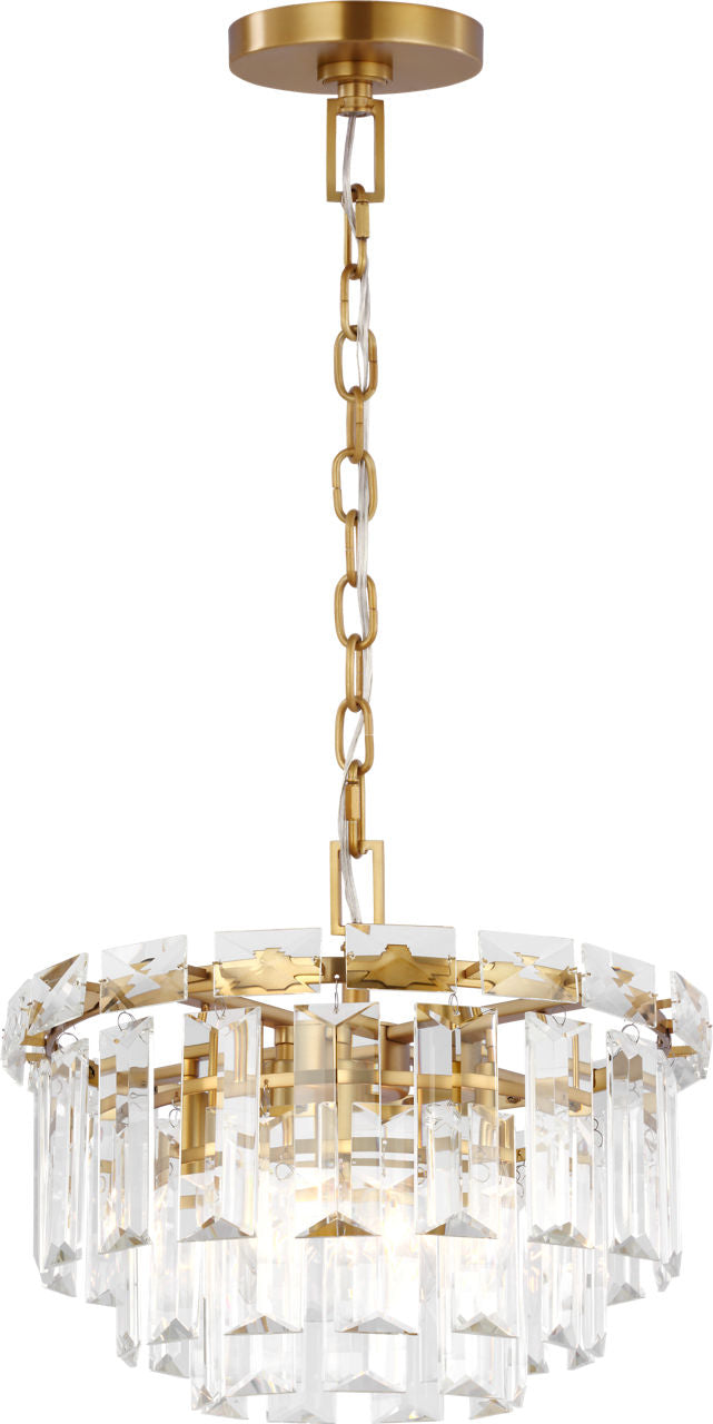Arden Small Chandelier | Burnished Brass