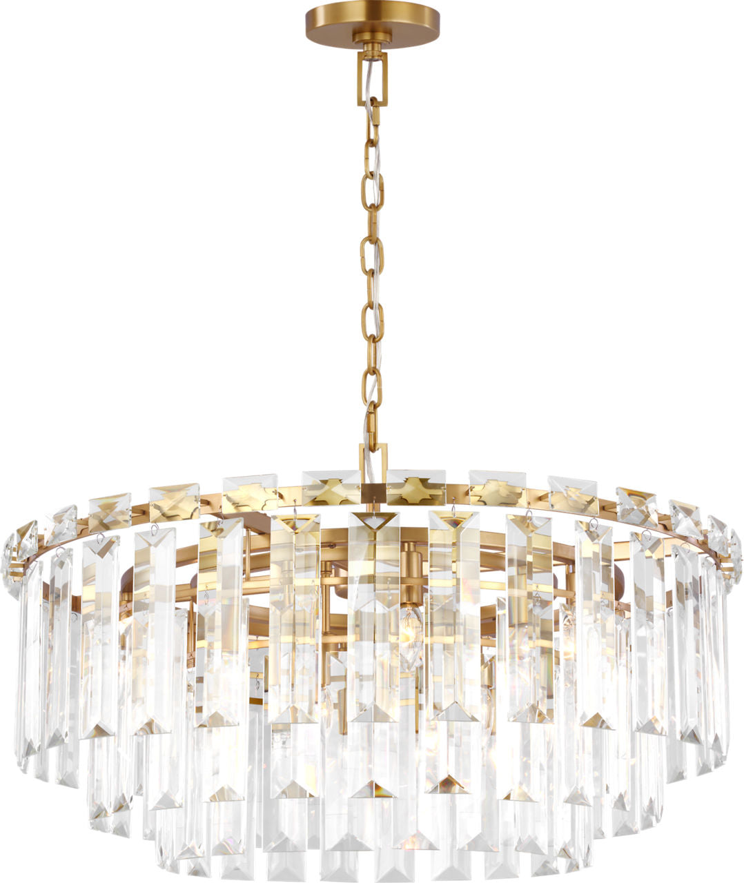Arden Large Chandelier | Burnished Brass