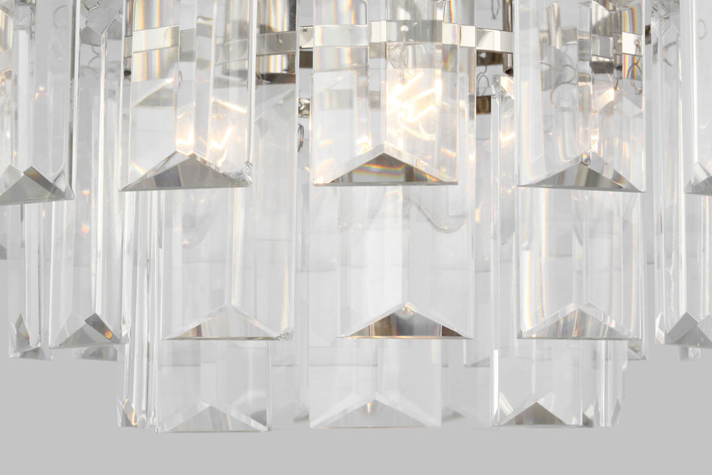 Arden Small Chandelier | Polished Nickel