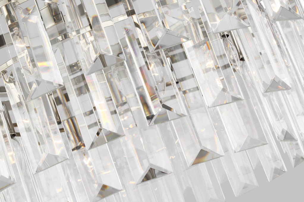 Arden Large Chandelier | Polished Nickel