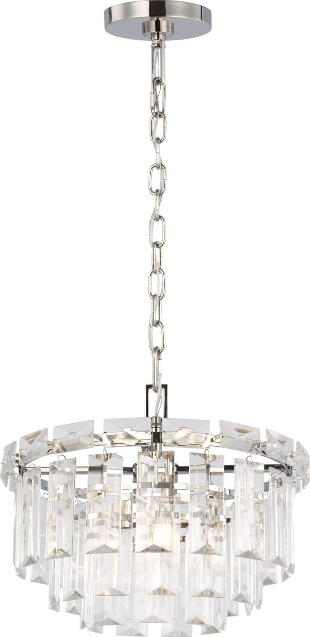 Arden Small Chandelier | Polished Nickel