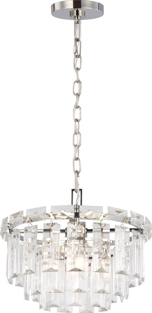 Arden Small Chandelier | Polished Nickel