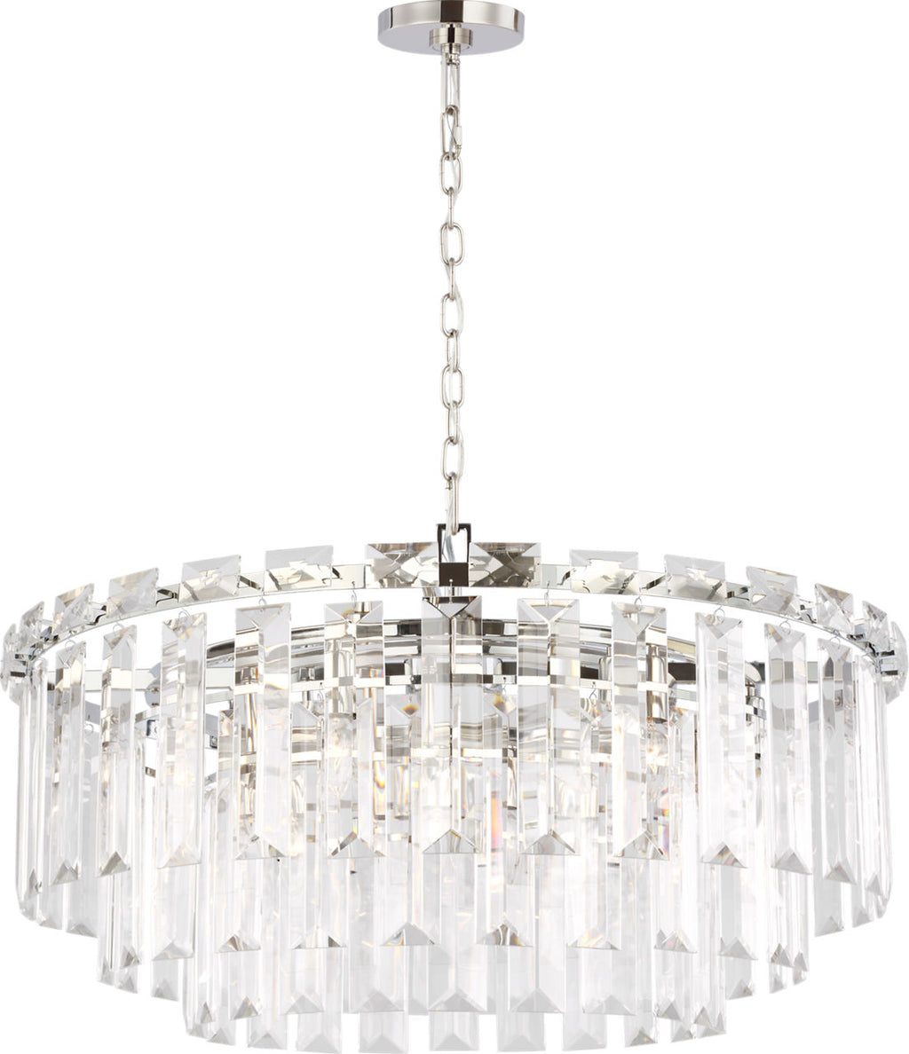 Arden Large Chandelier | Polished Nickel