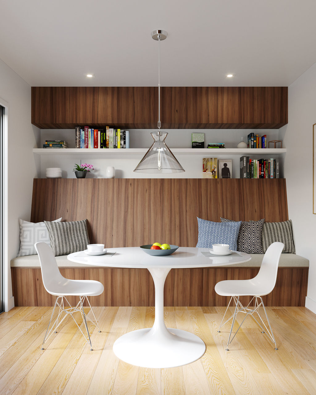 Atlantic Wide Pendant Polished Nickel