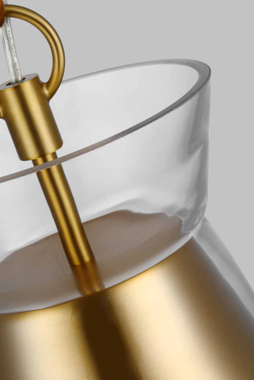 Atlantic Narrow Pendant Burnished Brass