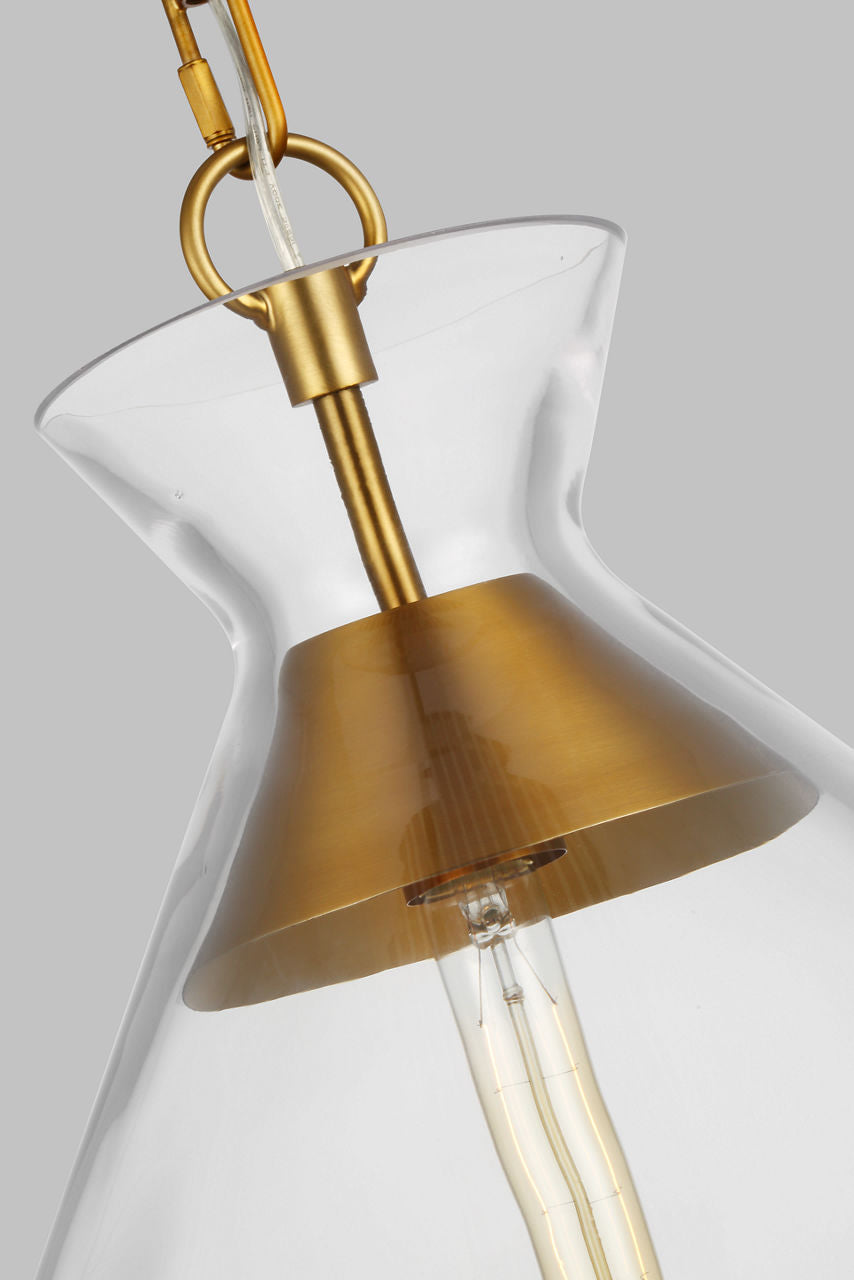 Atlantic Wide Pendant Burnished Brass