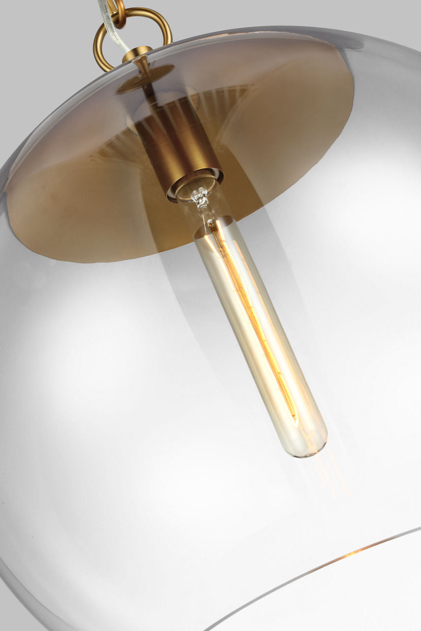 Atlantic Sphere Pendant | Burnished Brass Bulb(s) Not Included