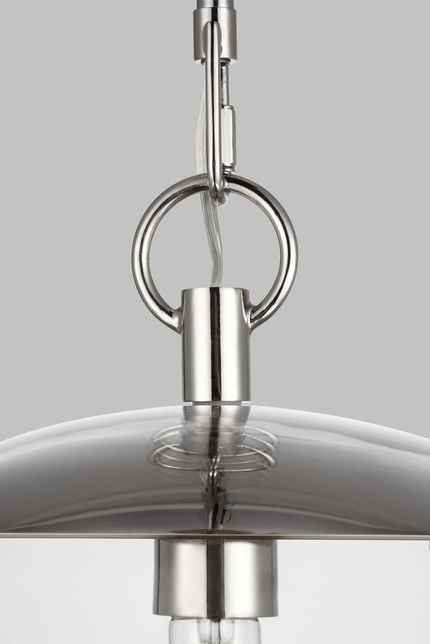 Atlantic Sphere Pendant | Polished Nickel Bulb(s) Not Included