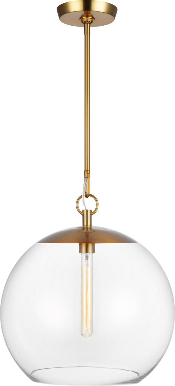 Atlantic Sphere Pendant | Burnished Brass Bulb(s) Not Included