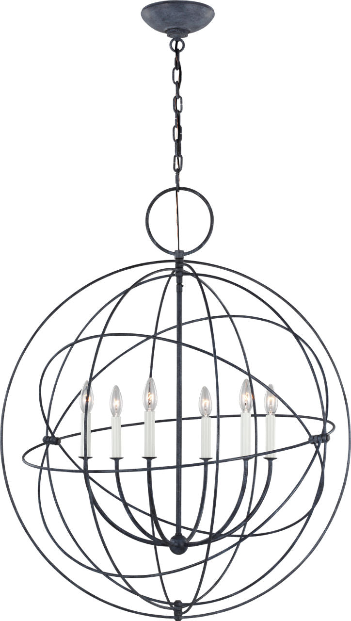 Bayberry Large Pendant Weathered Galvanized