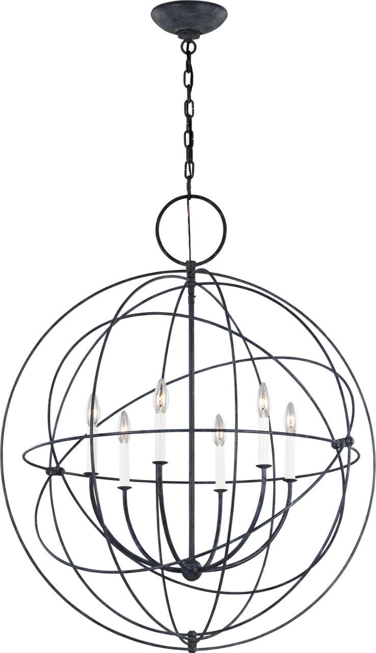 Bayberry Large Pendant Weathered Galvanized