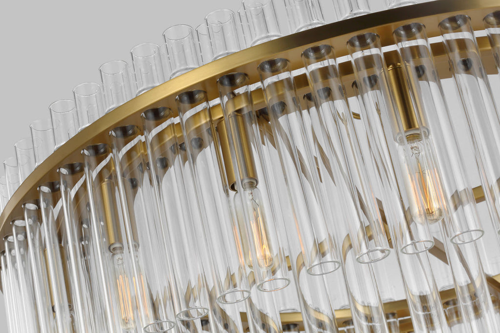 Beckett Large Chandelier | Burnished Brass