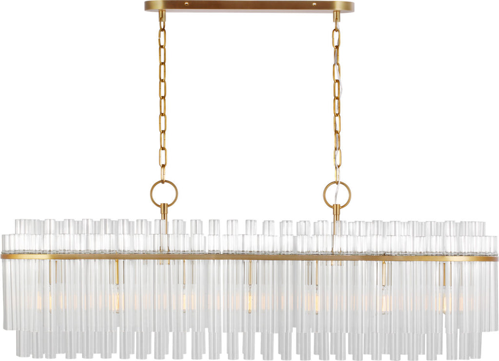 Beckett Linear Chandelier | Burnished Brass