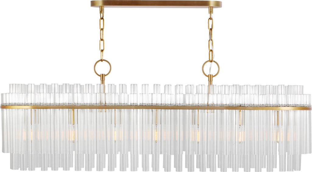 Beckett Linear Chandelier | Burnished Brass