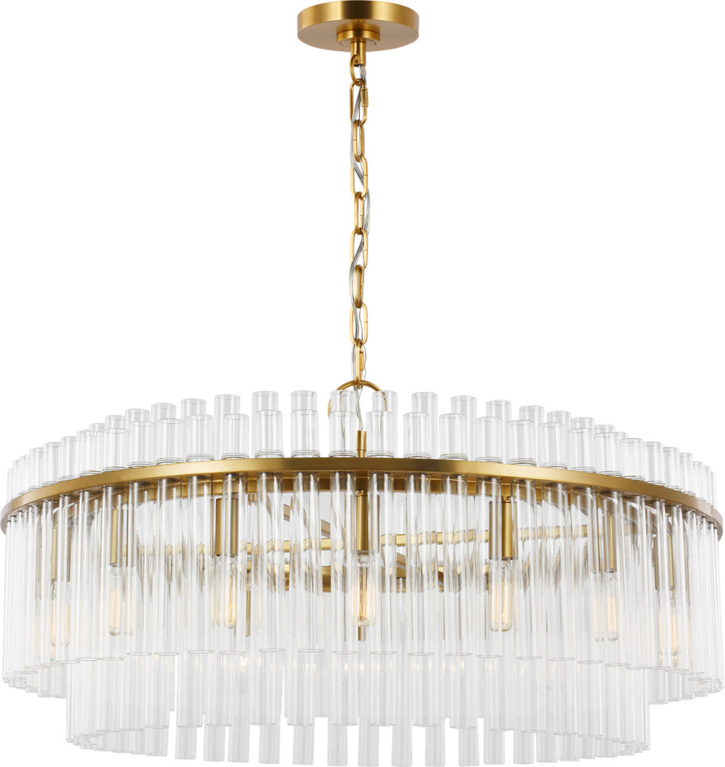 Beckett Large Chandelier | Burnished Brass