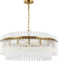 Beckett Large Chandelier | Burnished Brass