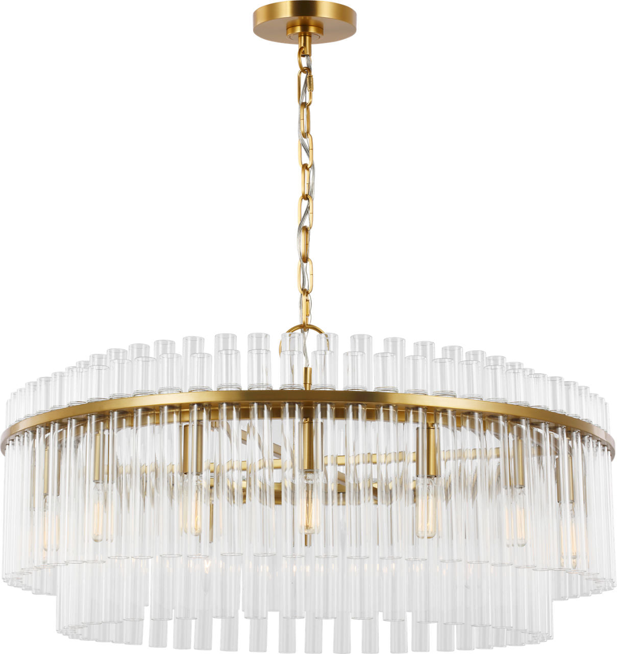 Beckett Large Chandelier | Burnished Brass