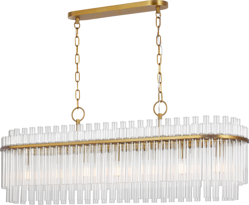 Beckett Linear Chandelier | Burnished Brass