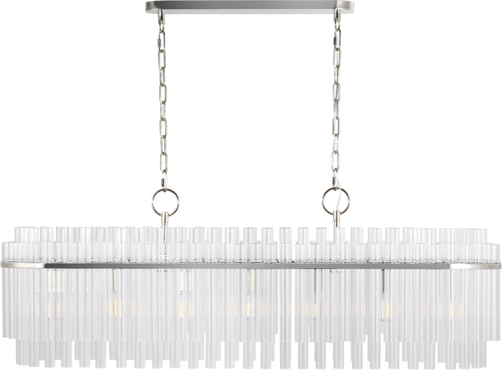 Beckett Linear Chandelier | Polished Nickel