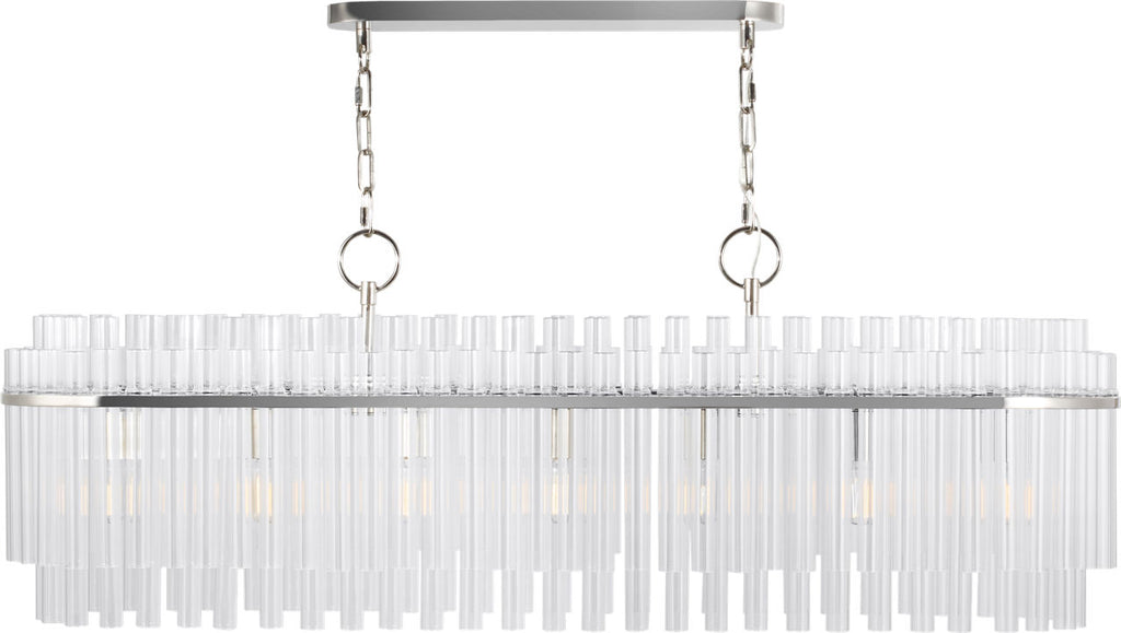Beckett Linear Chandelier | Polished Nickel