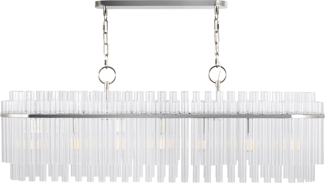 Beckett Linear Chandelier | Polished Nickel