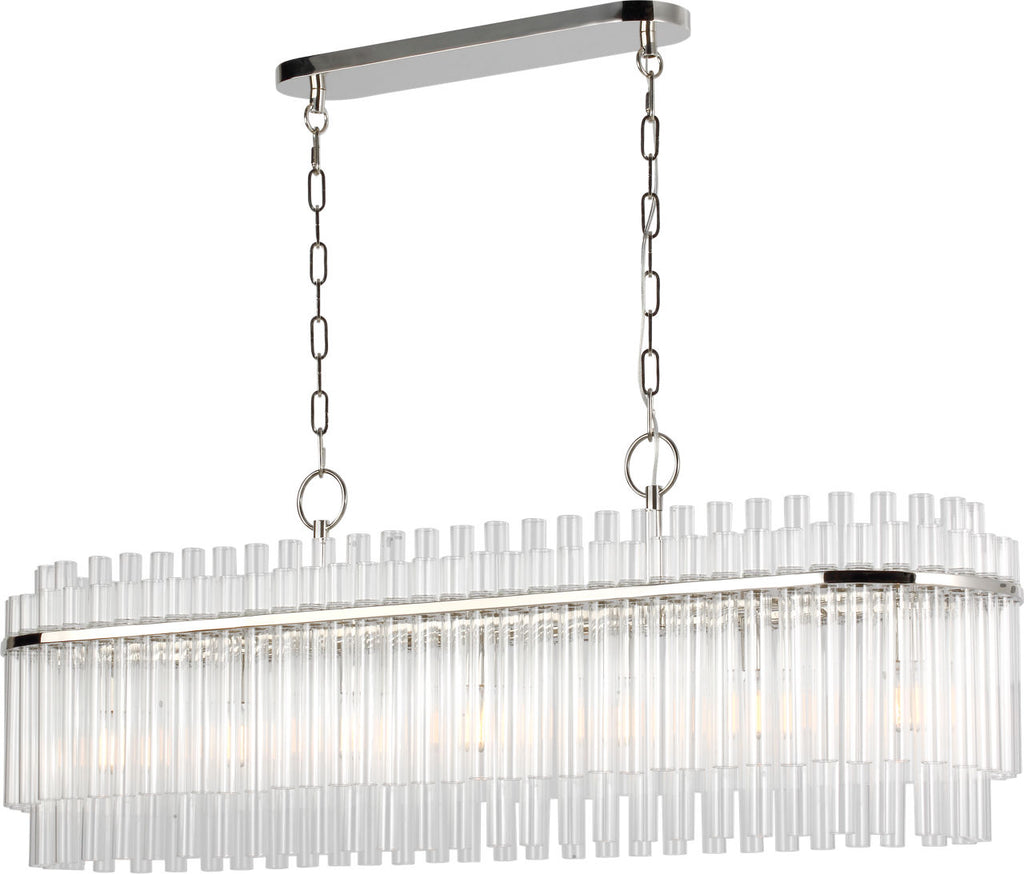 Beckett Linear Chandelier | Polished Nickel