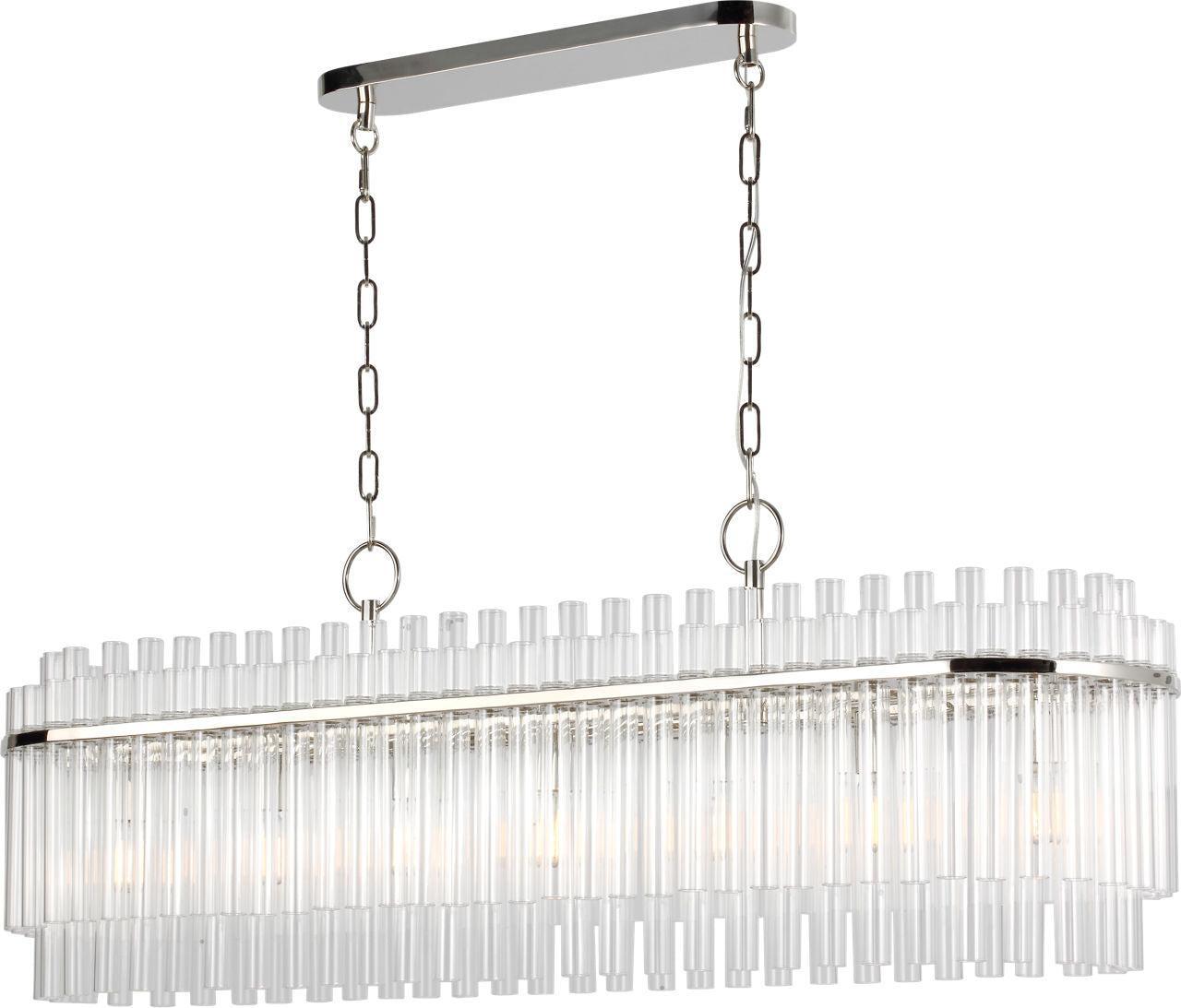 Beckett Linear Chandelier | Polished Nickel