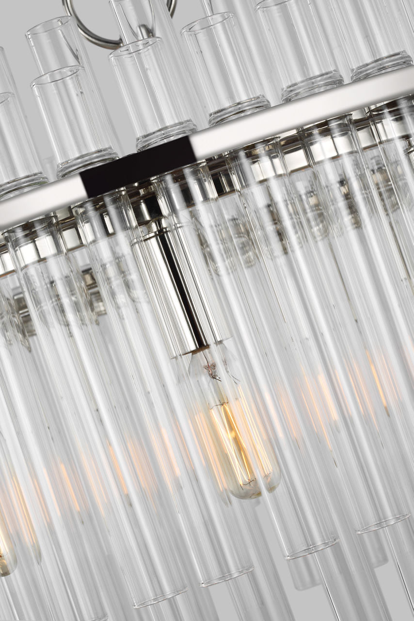 Beckett Medium Chandelier | Polished Nickel