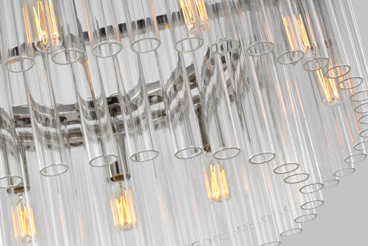 Beckett Medium Chandelier | Polished Nickel