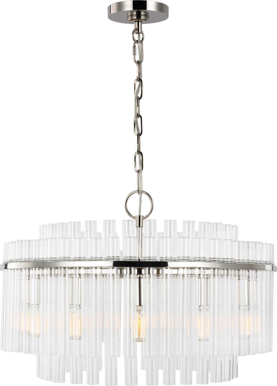 Beckett Medium Chandelier | Polished Nickel