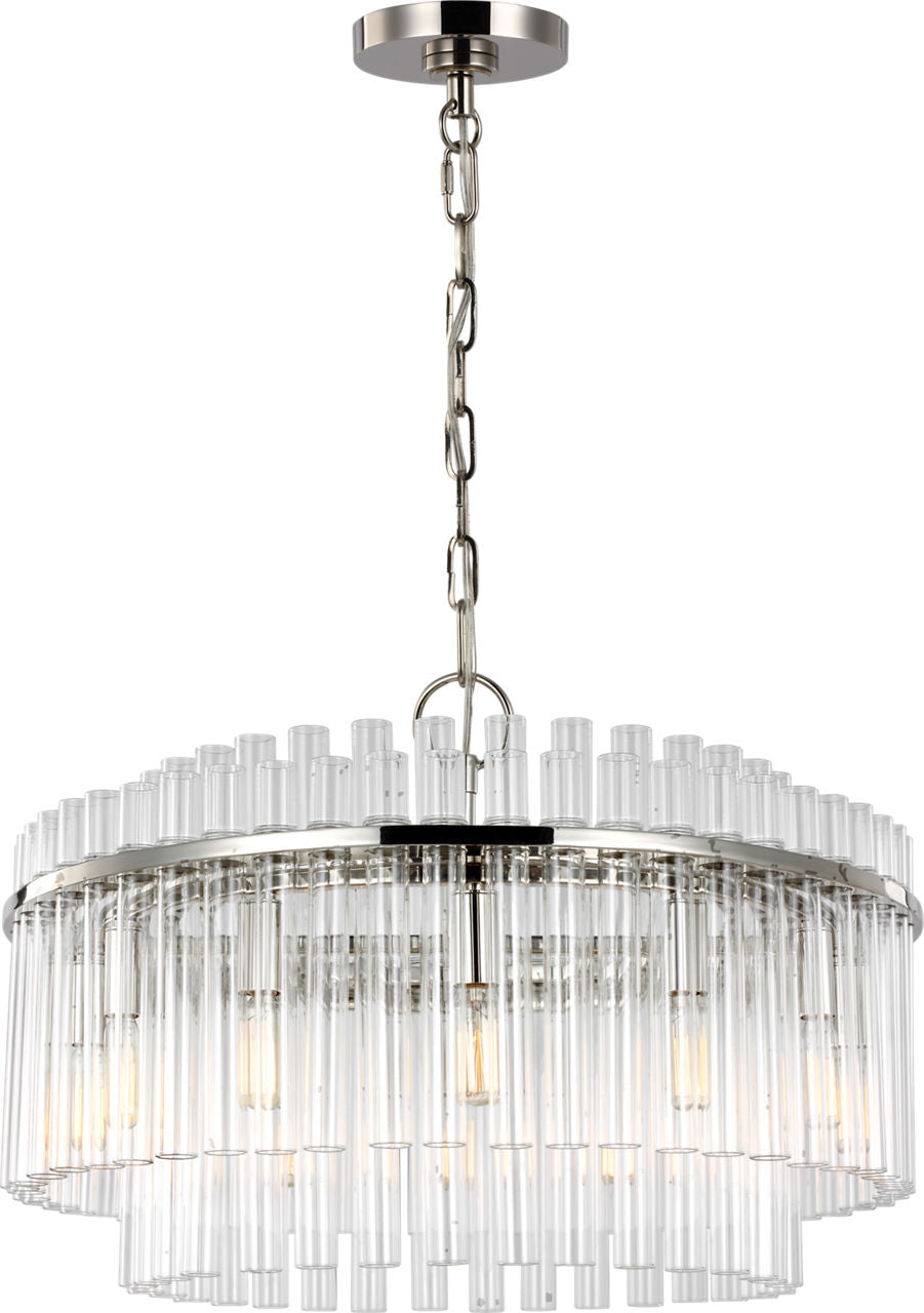 Beckett Medium Chandelier | Polished Nickel