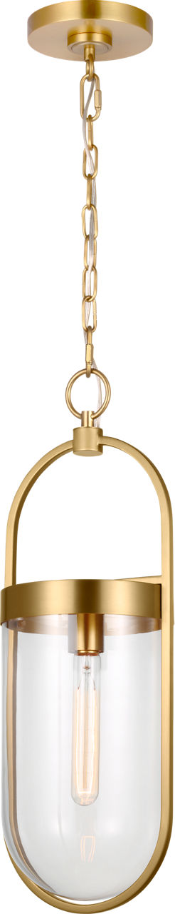 Blaine Small Pendant Burnished Brass