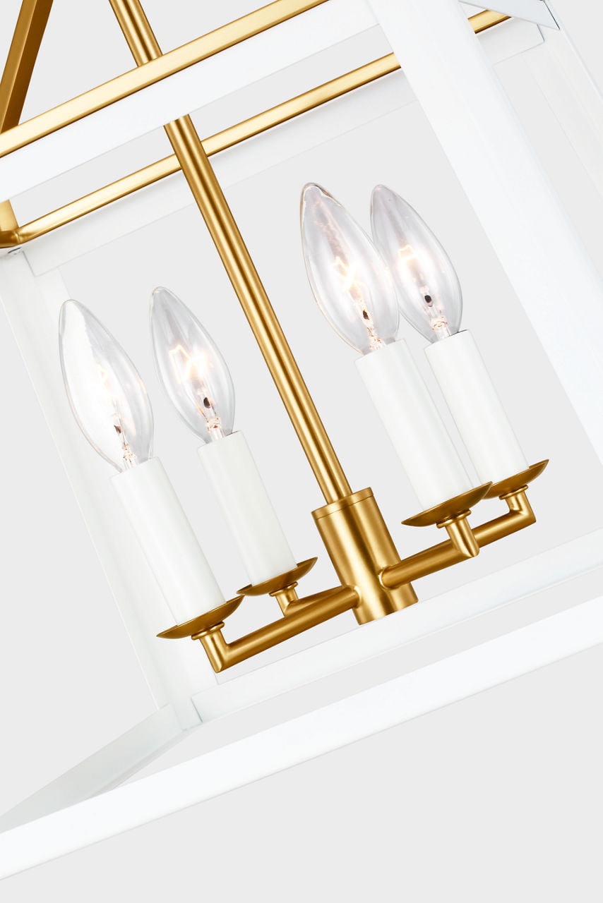 Carlow Medium Lantern Matte White