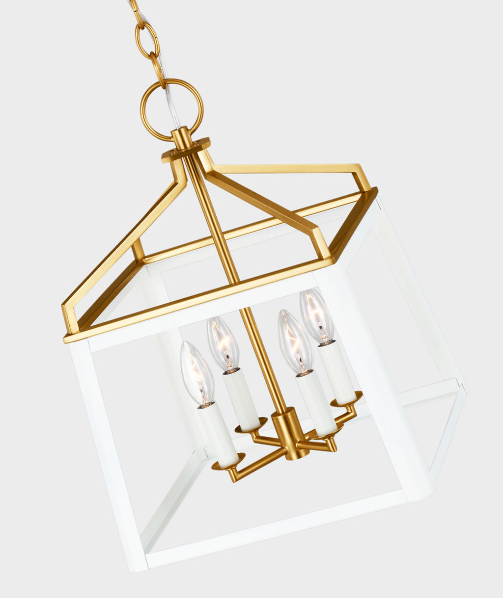 Carlow Medium Lantern Matte White