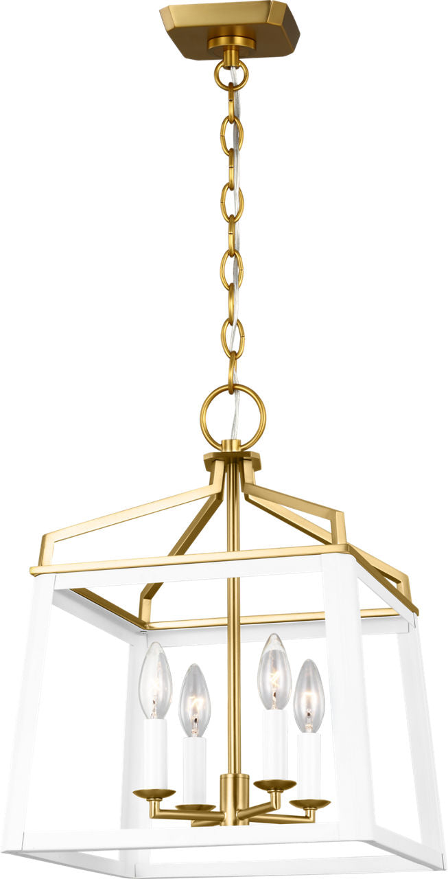 Carlow Medium Lantern Matte White