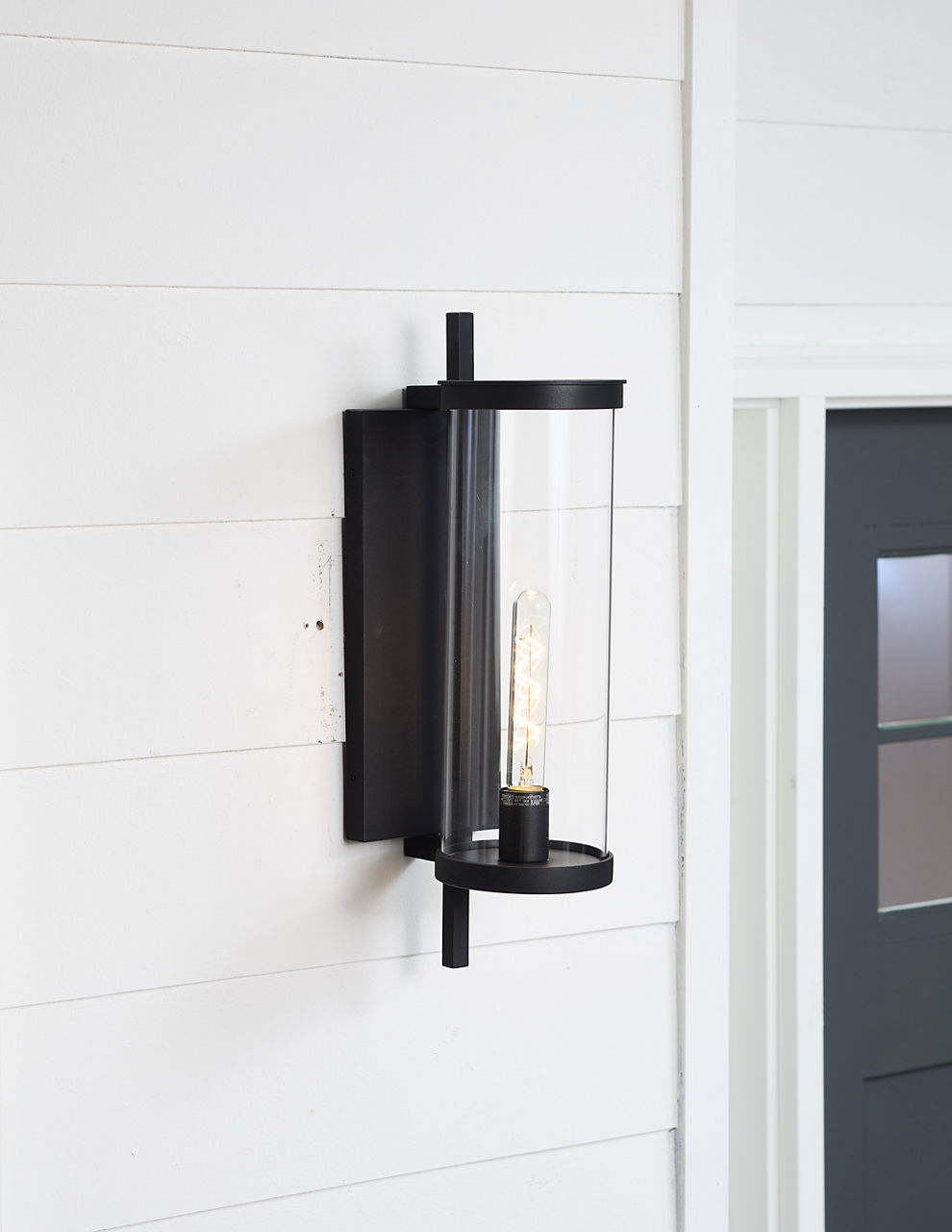 Eastham Small Wall Lantern Textured Black