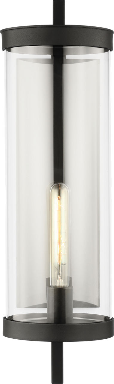 Eastham Large Wall Lantern Textured Black