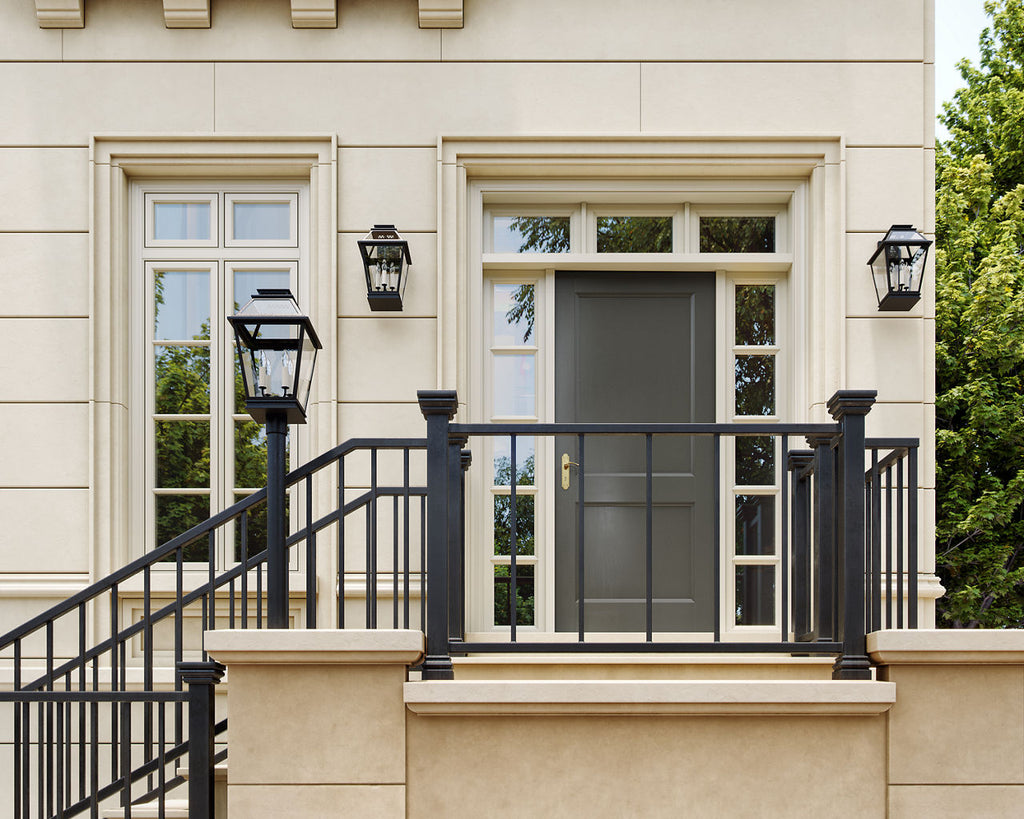 Falmouth Medium Outdoor Wall Lantern | Dark Weathered Zinc