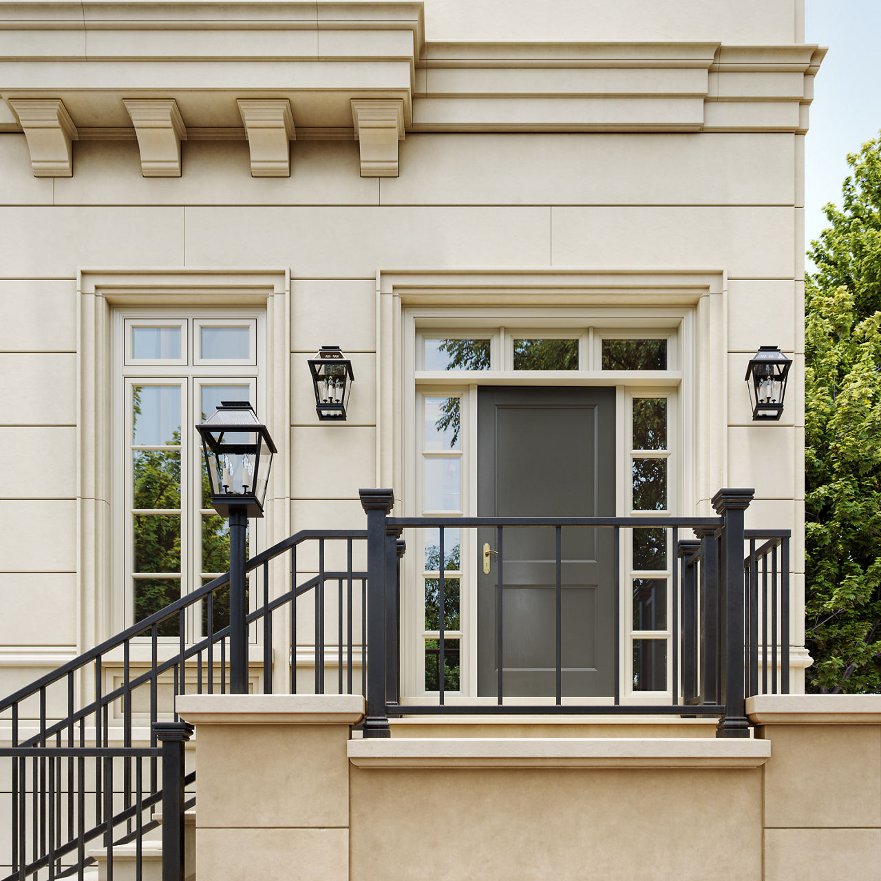 Falmouth Post Lantern | Dark Weathered Zinc