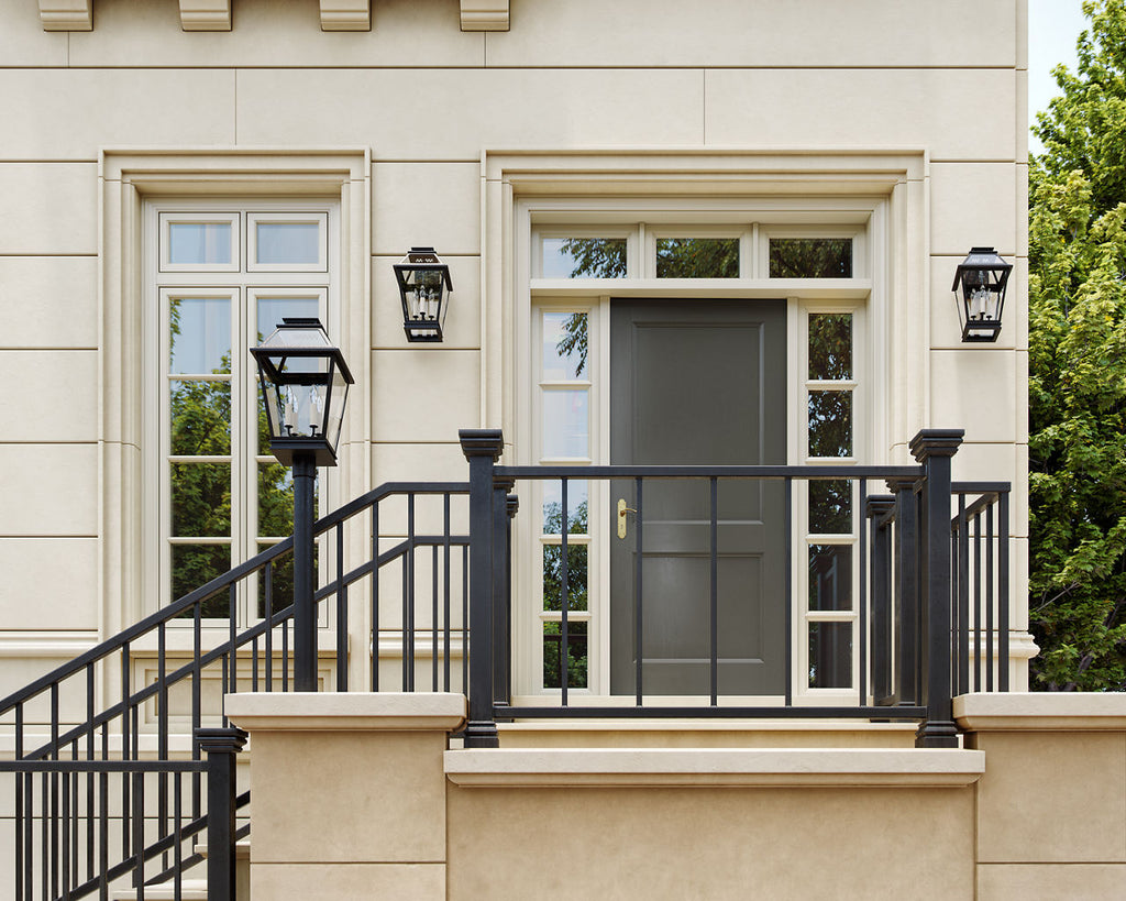 Falmouth Medium Outdoor Wall Lantern | Dark Weathered Zinc