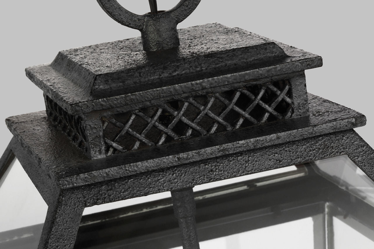 Falmouth Hanging Lantern | Dark Weathered Zinc